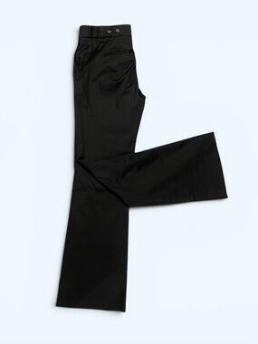 BCBG Max Azria Black Flare Trouser Pants Size 2